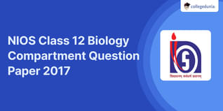 NIOS Class 12 Biology Compartment Question Paper 2017 with Answer Key